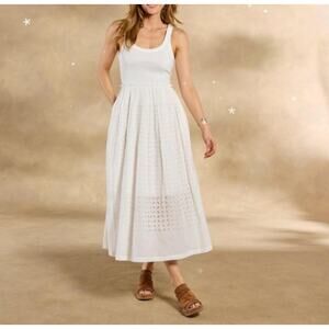 Sundance Idylla White Eyelet Maxi Tank Dress